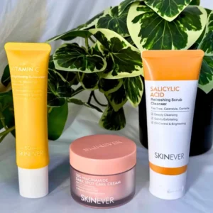 Sunscreen, Moisturizer Dark Spot Cream & Cleanser